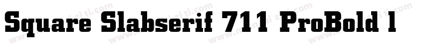 Square Slabserif 711 ProBold ltalic字体转换